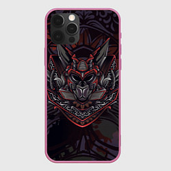 Чехол для iPhone 12 Pro Max Крол Маска крола, цвет: 3D-малиновый