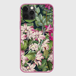 Чехол для iPhone 12 Pro Max Цветы Лилия Тигровая, цвет: 3D-малиновый