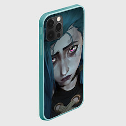 Чехол для iPhone 12 Pro Max Jinx Аркейн и ты, цвет: 3D-мятный — фото 2