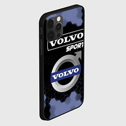 Чехол для iPhone 12 Pro Max VOLVO Sport Соты, цвет: 3D-черный — фото 2