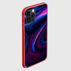 Чехол для iPhone 12 Pro Max Неоновые разводы Neon streaks, цвет: 3D-красный — фото 2