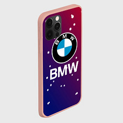 Чехол для iPhone 12 Pro Max BMW Градиент Краска, цвет: 3D-светло-розовый — фото 2