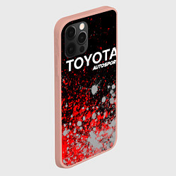 Чехол для iPhone 12 Pro Max ТОЙОТА Autosport Краска, цвет: 3D-светло-розовый — фото 2