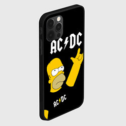 Чехол для iPhone 12 Pro Max AC DC ГОМЕР СИМПСОН SIMPSONS, цвет: 3D-черный — фото 2