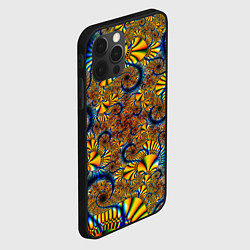 Чехол для iPhone 12 Pro Max FRACTAL COLOR PATTERN, цвет: 3D-черный — фото 2