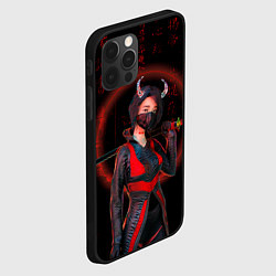 Чехол для iPhone 12 Pro Max Neon oni кунаичи, цвет: 3D-черный — фото 2