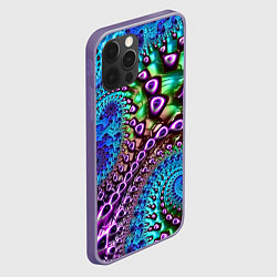 Чехол для iPhone 12 Pro Max Наикрутейший фрактальный паттерн Авангард The Cool, цвет: 3D-серый — фото 2