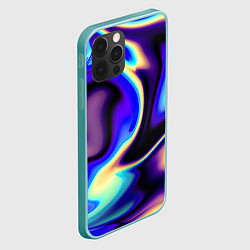 Чехол для iPhone 12 Pro Max Цветовая абстракция, цвет: 3D-мятный — фото 2