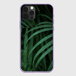 Чехол для iPhone 12 Pro Max Камуфляж-тропики, цвет: 3D-сиреневый