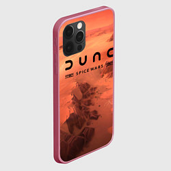 Чехол для iPhone 12 Pro Max Dune: Spice Wars, logo, цвет: 3D-малиновый — фото 2