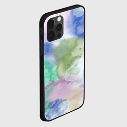 Чехол для iPhone 12 Pro Max Акварельная текстура, цвет: 3D-черный — фото 2