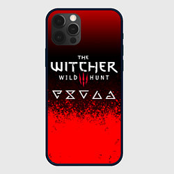 Чехол для iPhone 12 Pro Max Witcher blood, цвет: 3D-черный