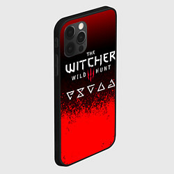 Чехол для iPhone 12 Pro Max Witcher blood, цвет: 3D-черный — фото 2