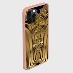 Чехол для iPhone 12 Pro Max Песчаный охотник Фрактал Абстракция, цвет: 3D-светло-розовый — фото 2