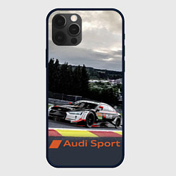 Чехол для iPhone 12 Pro Max Audi Sport Racing team Ауди Спорт Гоночная команда, цвет: 3D-черный