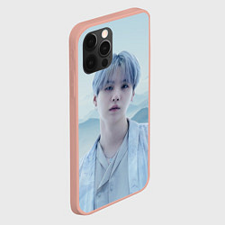 Чехол для iPhone 12 Pro Max MIN YOONGI BTS YET TO COME, цвет: 3D-светло-розовый — фото 2