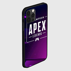 Чехол для iPhone 12 Pro Max Apex Legends Gaming Champion: рамка с лого и джойс, цвет: 3D-черный — фото 2