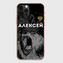 Чехол iPhone 12 Pro Max Алексей Россия Медведь