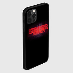 Чехол для iPhone 12 Pro Max С логотипом Stranger Things, цвет: 3D-черный — фото 2