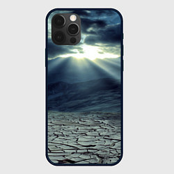 Чехол для iPhone 12 Pro Max Трещины на земле пустыня, цвет: 3D-черный