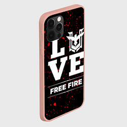 Чехол для iPhone 12 Pro Max Free Fire Love Классика, цвет: 3D-светло-розовый — фото 2