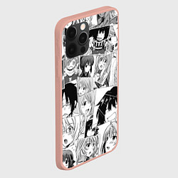 Чехол для iPhone 12 Pro Max Log Horizon pattern, цвет: 3D-светло-розовый — фото 2
