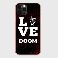 Чехол для iPhone 12 Pro Max Doom Love Классика, цвет: 3D-светло-розовый