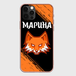 Чехол для iPhone 12 Pro Max Марина - ЛИСА - Краска, цвет: 3D-светло-розовый