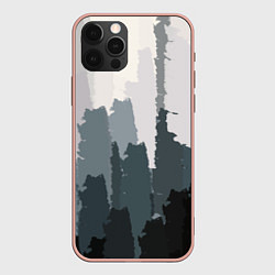 Чехол для iPhone 12 Pro Max Мрачный город, цвет: 3D-светло-розовый