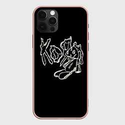 Чехол для iPhone 12 Pro Max KoЯn Korn рисунок, цвет: 3D-светло-розовый
