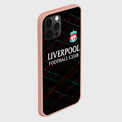 Чехол для iPhone 12 Pro Max Liverpool ливерпуль чёрточки, цвет: 3D-светло-розовый — фото 2