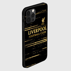 Чехол для iPhone 12 Pro Max Liverpool в золотом цвете, цвет: 3D-черный — фото 2