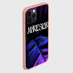 Чехол для iPhone 12 Pro Max Maneskin Neon Monstera, цвет: 3D-светло-розовый — фото 2
