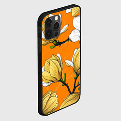 Чехол для iPhone 12 Pro Max Удивительные летние тропические цветы с нераскрывш, цвет: 3D-черный — фото 2