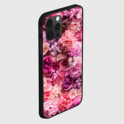 Чехол для iPhone 12 Pro Max BOUQUET OF VARIOUS FLOWERS, цвет: 3D-черный — фото 2