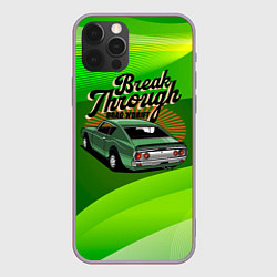 Чехол iPhone 12 Pro Max Retro зеленый ретро-автомобиль