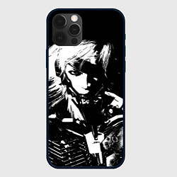 Чехол для iPhone 12 Pro Max METAL GEAR RISING - ЧБ ГЕРОЙ, цвет: 3D-черный