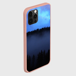 Чехол для iPhone 12 Pro Max Неоновое небо над лесом, цвет: 3D-светло-розовый — фото 2