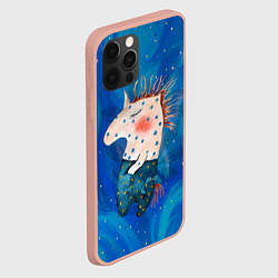 Чехол для iPhone 12 Pro Max Конь в звездочках, цвет: 3D-светло-розовый — фото 2