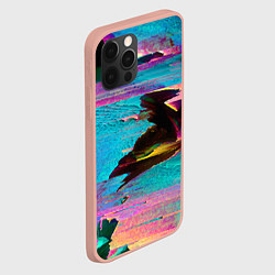 Чехол для iPhone 12 Pro Max Multicolored vanguard glitch, цвет: 3D-светло-розовый — фото 2