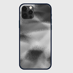 Чехол для iPhone 12 Pro Max В серых тонах абстрактный узор gray abstract patte, цвет: 3D-черный