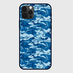 Чехол для iPhone 12 Pro Max Камуфляж морской, цвет: 3D-черный