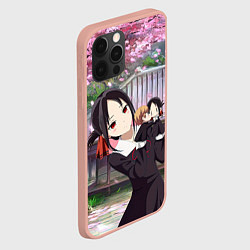 Чехол для iPhone 12 Pro Max Кагуя - Синомия Love is war Госпожа, цвет: 3D-светло-розовый — фото 2