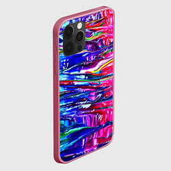 Чехол для iPhone 12 Pro Max Красочный авангардный паттерн Fashion trend, цвет: 3D-малиновый — фото 2