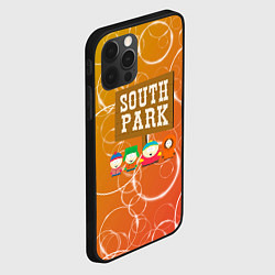 Чехол для iPhone 12 Pro Max Южный Парк - на фоне кружков, цвет: 3D-черный — фото 2