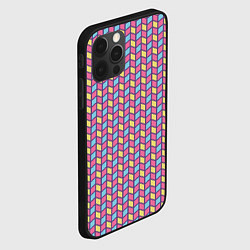 Чехол для iPhone 12 Pro Max Геометрический паттерн, цвет: 3D-черный — фото 2