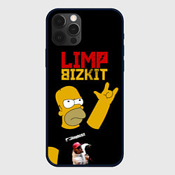 Чехол для iPhone 12 Pro Max Limp Bizkit Симпсоны, цвет: 3D-черный