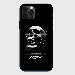 Чехол iPhone 12 Pro Max Skull with inscriptions