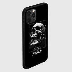 Чехол для iPhone 12 Pro Max Skull with inscriptions, цвет: 3D-черный — фото 2