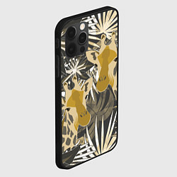 Чехол для iPhone 12 Pro Max Жирафы в тропиках, цвет: 3D-черный — фото 2